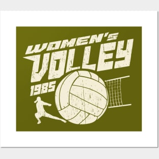 Womens volleyball retro vintage 80s Posters and Art